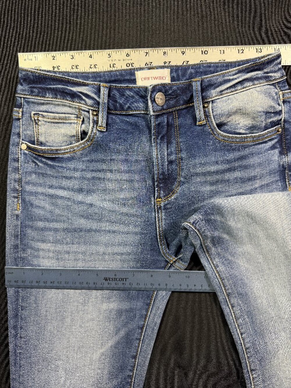 NWOT Rare Free People x Driftwood Farrah Embroidered Flare Jeans Sz 26 - Picture 9 of 16